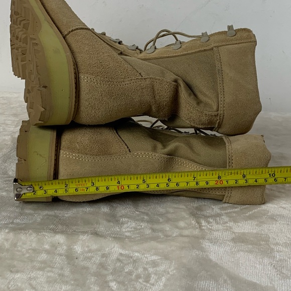 Women’s Boulet Tan Lace-Up Combat Boots - Picture 9 of 10